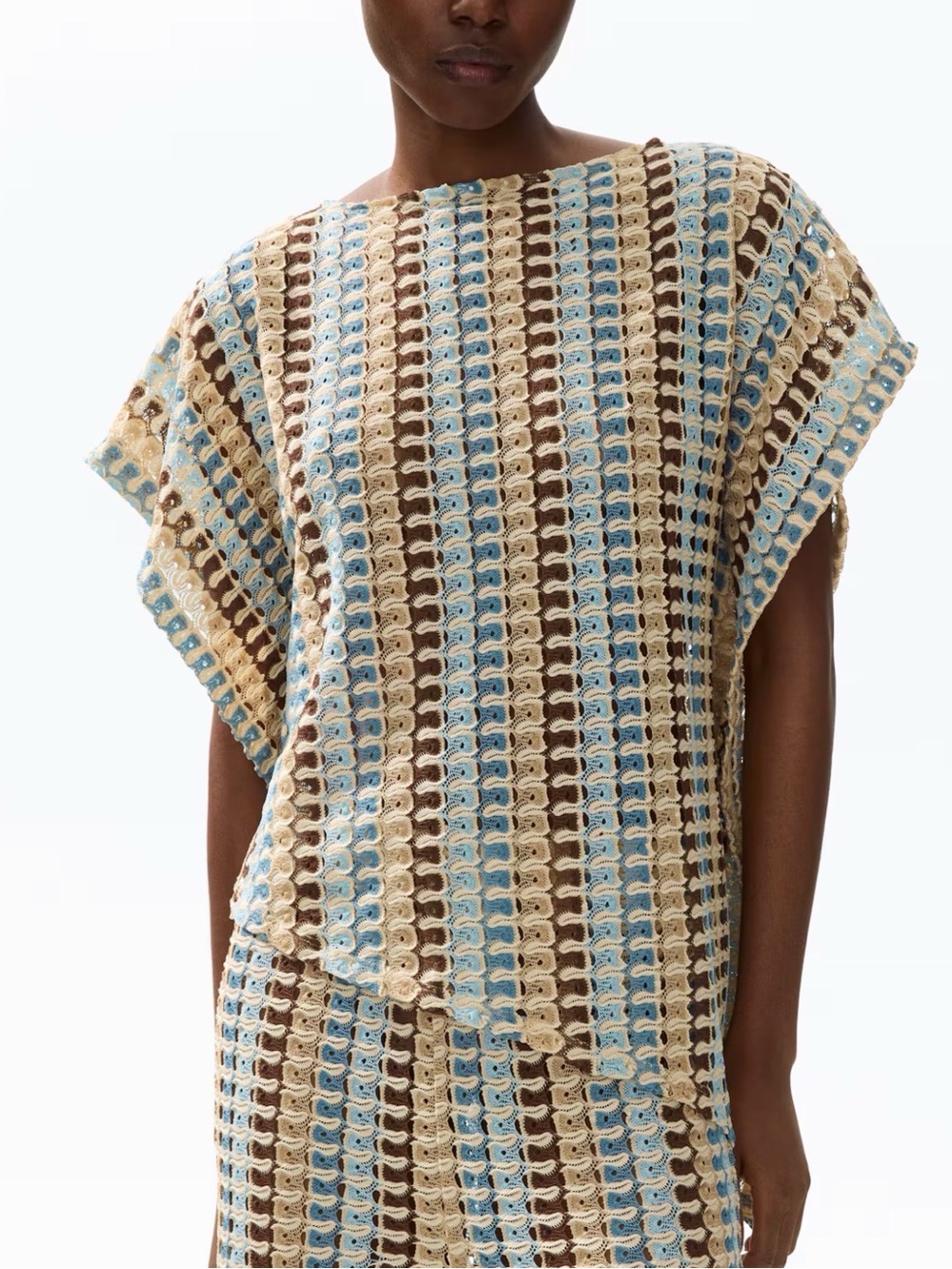 H&M Asymmetrical Cape Top Medium NWT